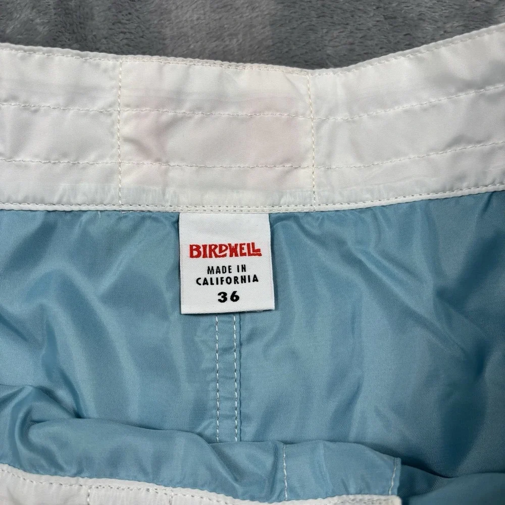 Birdwell Beach Britches Board Shorts Mens 36 Nevada Battle Born Made USA Green